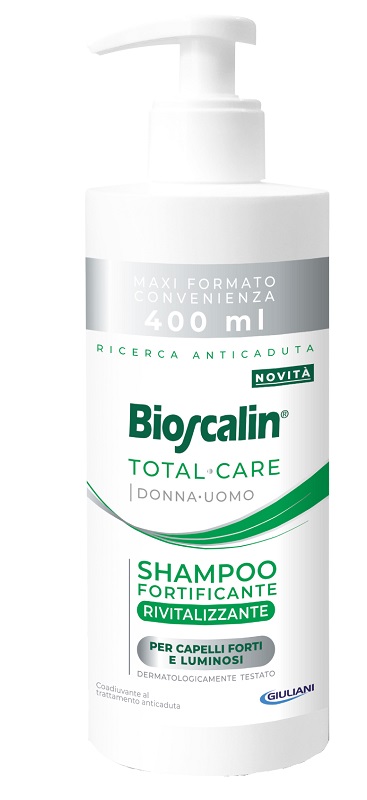 BIOSCALIN TOTAL CARE SHAMPOO FORTIFICANTE RIVITALIZZANTE 400 ML - Gruppofarmastore.it