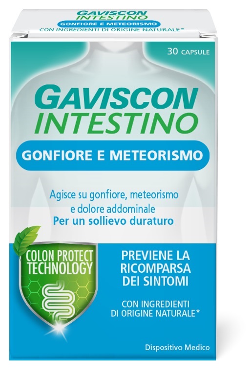 GAVISCON INTESTINO GONFIORE E METEORISMO 30 CAPSULE - Gruppofarmastore.it
