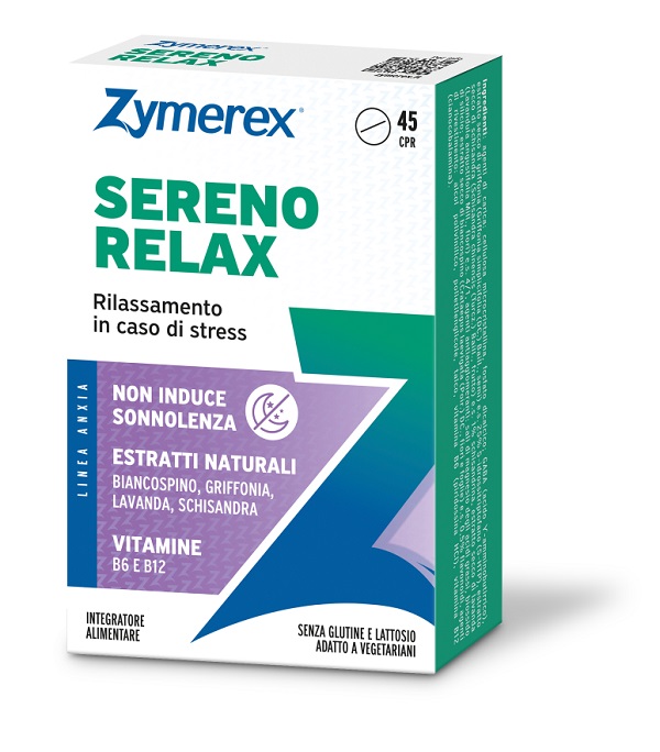 ZYMEREX SERENO RELAX 45 COMPRESSE SENZA GLUTINE SENZA LATTOSIO - Gruppofarmastore.it