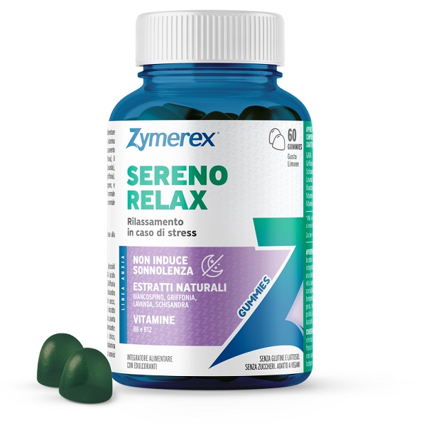 ZYMEREX SERENO RELAX 60 GUMMIES GUSTO LIMONE CON EDULCORANTI SENZA ZUCCHERI SENZA GLUTINE SENZA LATTOSIO - Gruppofarmastore.it