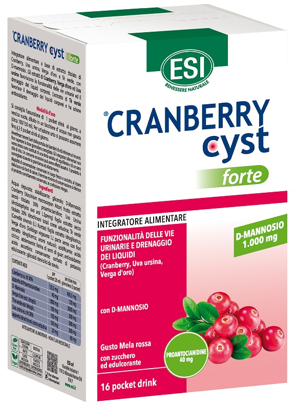 ESI CRANBERRY CYST FORTE 16 POCKET DRINK - Gruppofarmastore.it