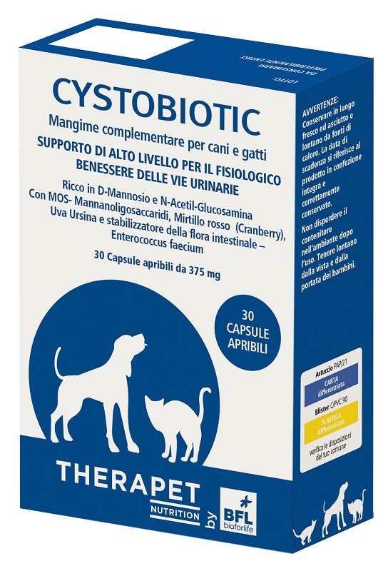 CYSTOBIOTIC THERAPET 30 CAPSULE - Gruppofarmastore.it