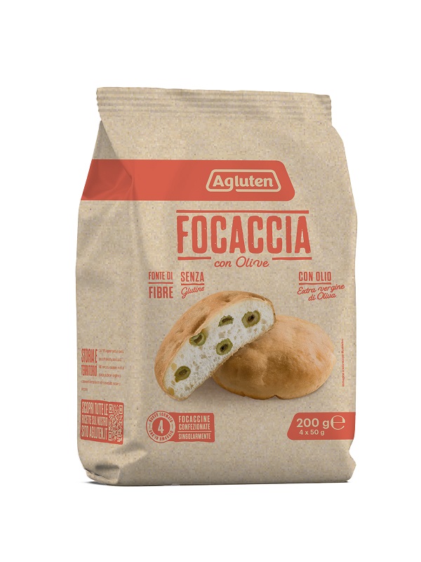 AGLUTEN FOCACCIA OLIVE 200 G - Gruppofarmastore.it