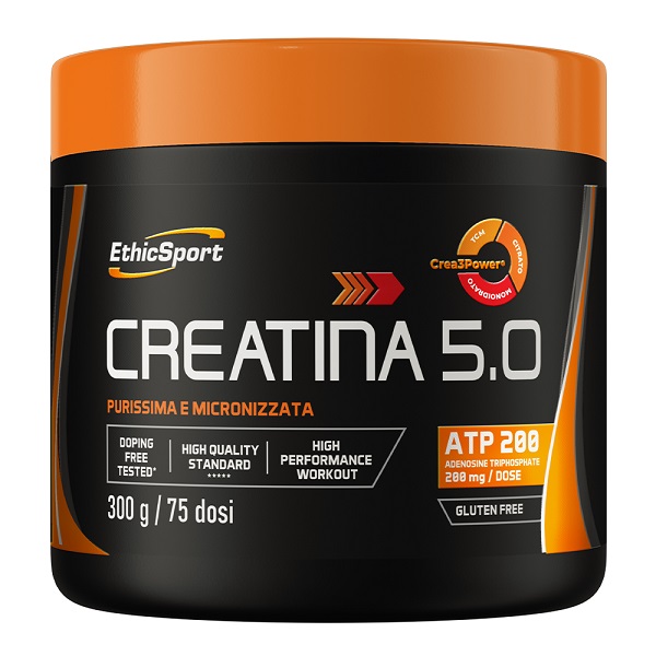 CREATINA 5,0 300 G CON EDULCORANTE SENZA GLUTINE - Gruppofarmastore.it