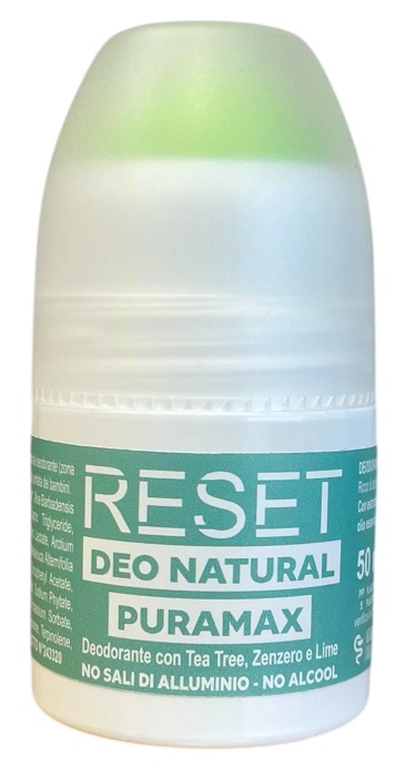 DEO ROLL ON RESET PURAMAX DEODORANTE VEG TEA TREE ZENZERO LIME 50 ML - Gruppofarmastore.it