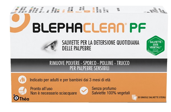 BLEPHACLEAN PF SALVIETTE DETERSIONE QUOTIDIANA PALPEBRE 20 PEZZI SENZA PROFUMO - Gruppofarmastore.it