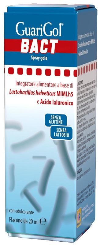 GUARIGOL BACT SPRAY 20 ML GUSTO FRAGOLA CON EDULCORANTE SENZA GLUTINE SENZA LATTOSIO - Gruppofarmastore.it