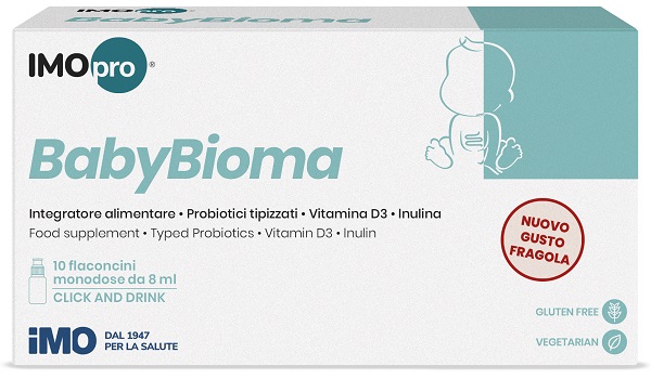 IMOPRO BABYBIOMA FRAGOLA 10 FLACONCINI 8 ML - Gruppofarmastore.it
