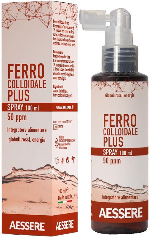 FERRO COLLOIDALE PLUS 50PPM SPRAY 100 ML - Gruppofarmastore.it