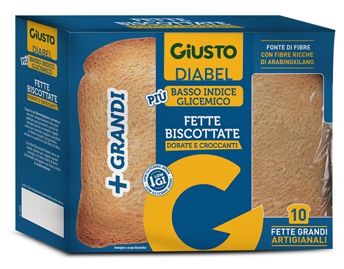 GIUSTO DIABEL FETTE BISCOTTATE 150 G NUOVA RICETTA - Gruppofarmastore.it