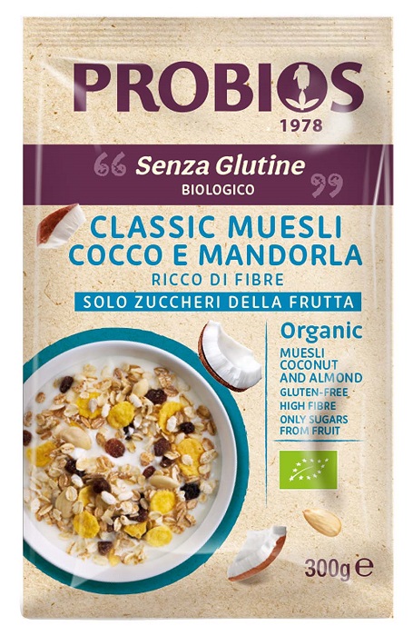PROBIOS CLASSIC MUESLI COCCO E MANDORLA 300 G - Gruppofarmastore.it