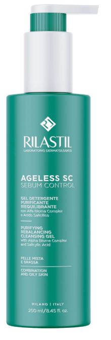 RILASTIL AGELESS SC SEBUM CONTROL GEL DETERGENTE PURIFICANTE RIEQUILIBRANTE 250 ML - Gruppofarmastore.it