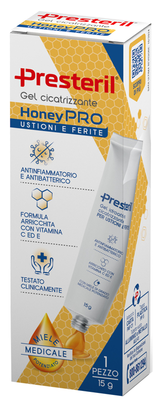 GEL IDROATTIVO CICATRIZZANTE PRESTERIL HONEYPRO 15 G - Gruppofarmastore.it