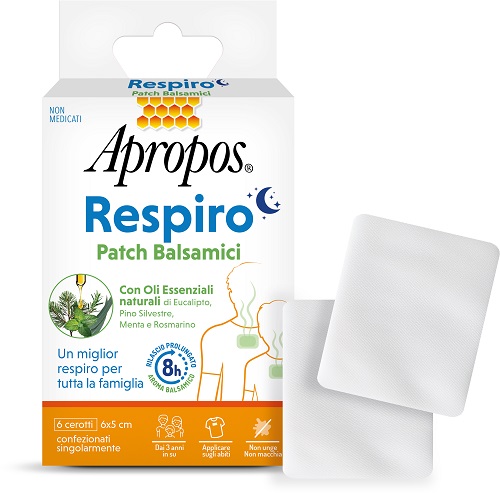 APROPOS RESPIRO PATCH BALSAMICI 6 PEZZI - Gruppofarmastore.it