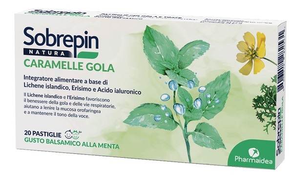 SOBREPIN NATURA CARAMELLE GOLA 20 PASTIGLIE - Gruppofarmastore.it