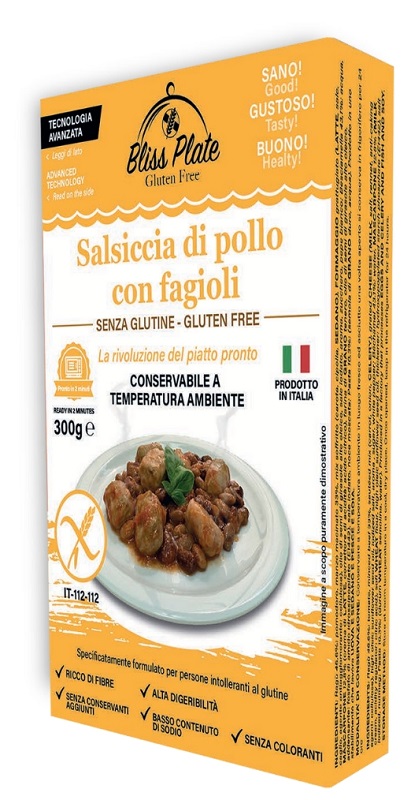 BLISS PLATE SALSICCIA POLLO CON FAGIOLI 300 G - Gruppofarmastore.it