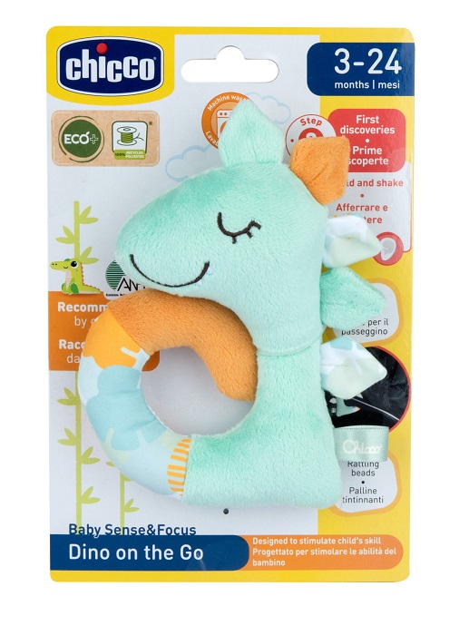CHICCO GIOCO BABY SENSE&FOCUS TRILLINO SOFT DINOSAURO ECO+ - Gruppofarmastore.it