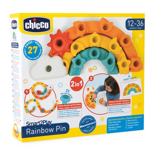 CHICCO GIOCO SMART2PLAY ARCOBALENO 2IN1 - Gruppofarmastore.it