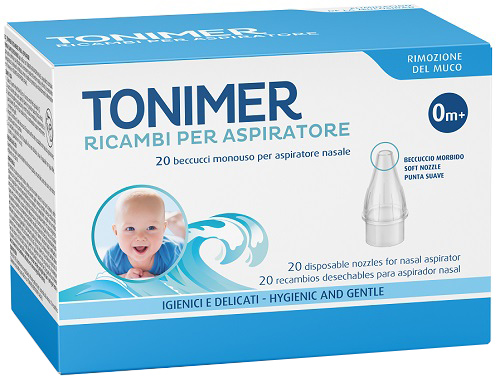 RICAMBI ASPIRATORE NASALE TONIMER 20 PEZZI - Gruppofarmastore.it