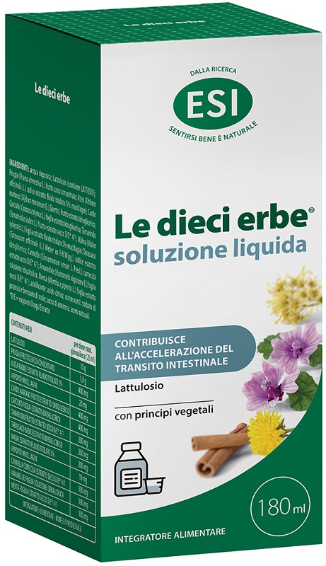 ESI LE DIECI ERBE SOLUZIONE LIQUIDA 180 ML - Gruppofarmastore.it