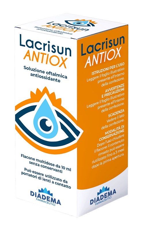LACRISUN ANTIOX SOLUZIONE OFTALMICA ANTIOSSIDANTE OCCHI FLACONE MULTIDOSE 10 ML - Gruppofarmastore.it