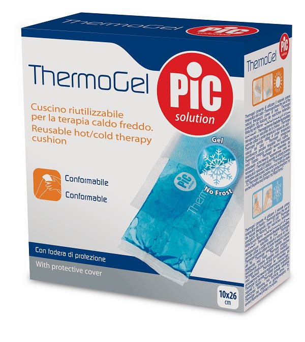 CUSCINO THERMOGEL 10X26 CM TERAPIA CALDO FREDDO CON FODERA ITC - Gruppofarmastore.it