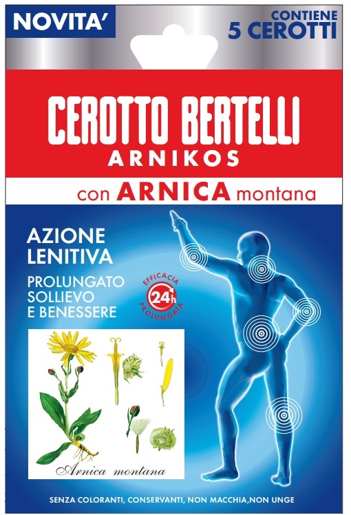 BERTELLI CEROTTO ARNIKOS CON ARNICA MONTANA 5 PEZZI - Gruppofarmastore.it