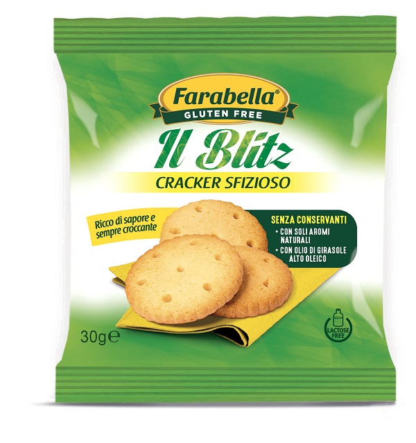 FARABELLA GLUTEN FREE IL BLITZ CRACKER SFIZIOSO SENZA LATTOSIO 30 G - Gruppofarmastore.it