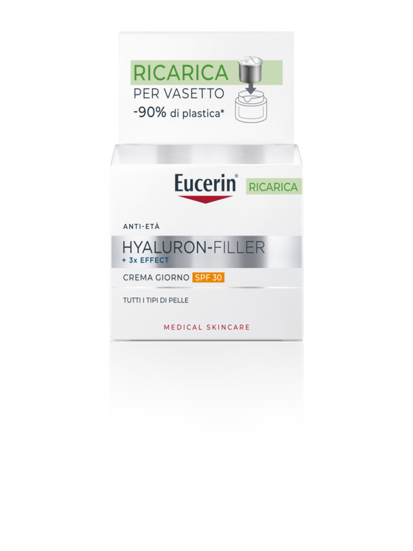 EUCERIN HYALURON-FILLER + 3X EFFECT CREMA GIORNO SPF30 RICARICA 50 ML - Gruppofarmastore.it