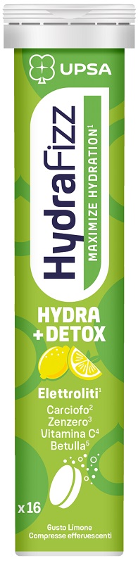 UPSA HYDRAFIZZ DETOX MAXIMIZE HYDRATION 16 COMPRESSE EFFERVESCENTI - Gruppofarmastore.it
