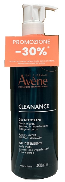 AVENE CLEANANCE GEL DETERGENTE 400 ML PREZZO SPECIALE - Gruppofarmastore.it