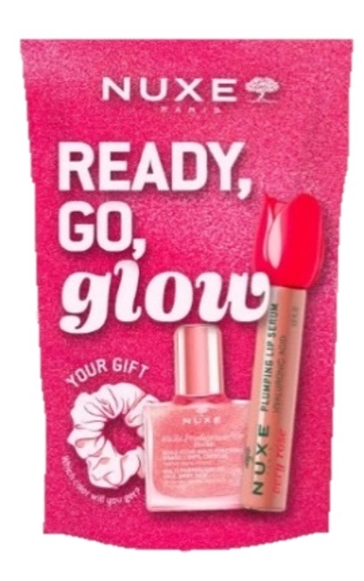 NUXE GLOW ON THE GO PINK 1 VERY ROSE PLUMPING LIP SERUM + 1 HUILE PRODIGIEUSE OR FLORALE 10 ML - Gruppofarmastore.it