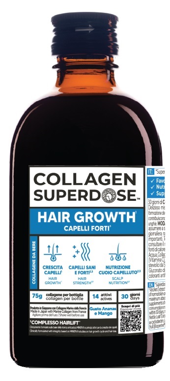COLLAGEN SUPERDOSE HAIR GROWTH 300 ML COLLAGENE 75 G - Gruppofarmastore.it
