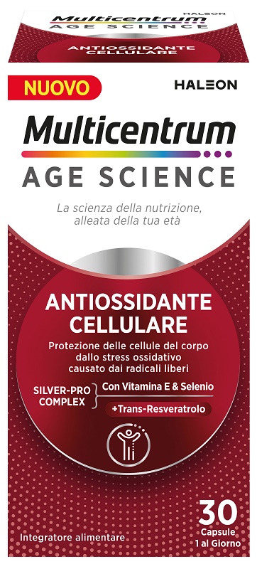MULTICENTRUM AGE SCIENCE ANTIOSSIDANTE CELLULARE 30 CAPSULE - Gruppofarmastore.it