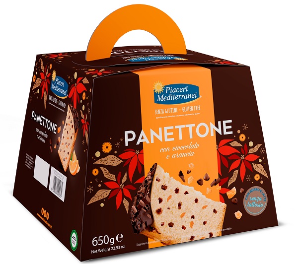 PIACERI MEDITERRANEI PANETTONE CIOCCOLATO ARANCIA 650 G - Gruppofarmastore.it