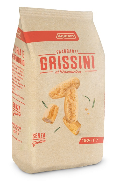 AGLUTEN GRISSINI AL ROSMARINO 150 G - Gruppofarmastore.it