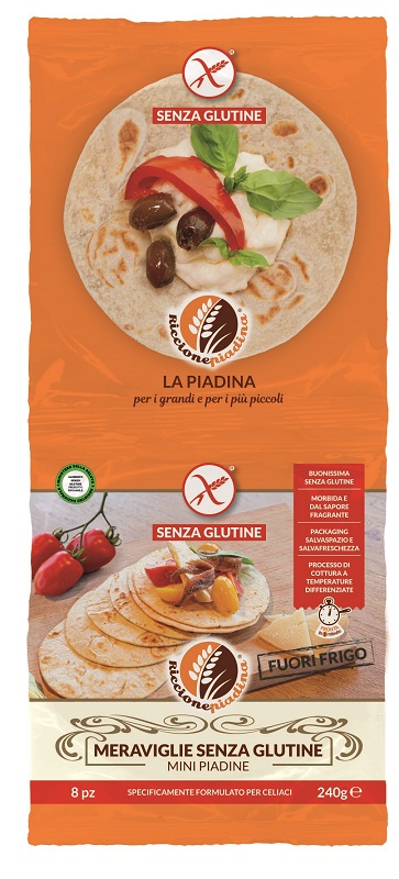 MERAVIGLIE SENZA GLUTINE MINI PIADINE FUORI FRIGO 8 PEZZI DA 30 G - Gruppofarmastore.it