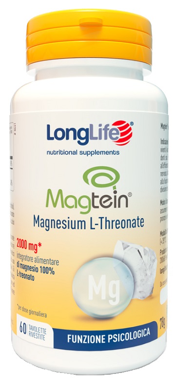 LONGLIFE MAGTEIN MAGNESIO L-THREONATO 60 TAVOLETTE RIVESTITE - Gruppofarmastore.it