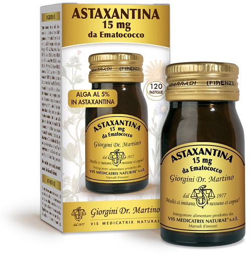 ASTAXANTINA 120 PASTIGLIE HEMATOCOCCUS PLUVIALIS - Gruppofarmastore.it
