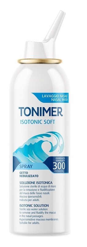 SOLUZIONE ISOTONICA ACQUA DI MARE TONIMER ISOTONIC SOFT OSMOLALITA' 300 MOSM/KG SPRAY 100 ML - Gruppofarmastore.it