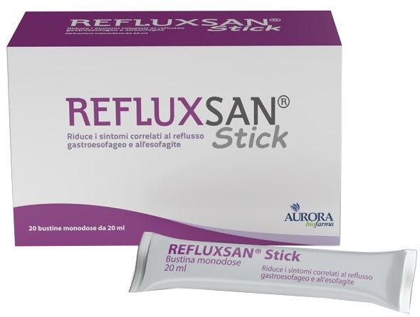 REFLUXSAN STICK 20 BUSTINE MONODOSE DA 20 ML SENZA GLUTINE SENZA LATTOSIO - Gruppofarmastore.it