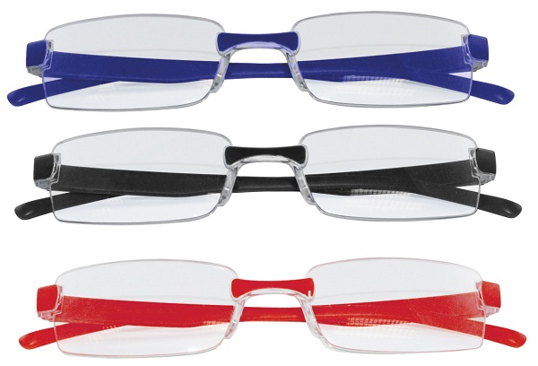 OCCHIALE DA LETTURA TWINS SILVER TRIPLE ROSSO BLU NERO +2,00 - Gruppofarmastore.it