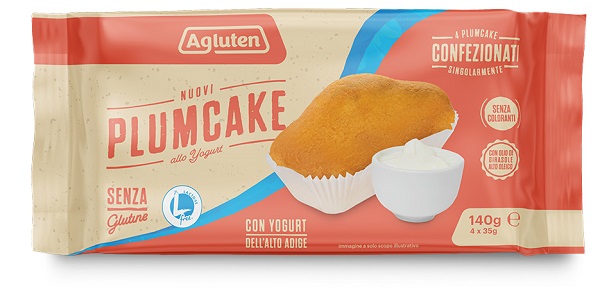 AGLUTEN NUOVI PLUMCAKE YOGURT 4 PEZZI DA 35 G - Gruppofarmastore.it