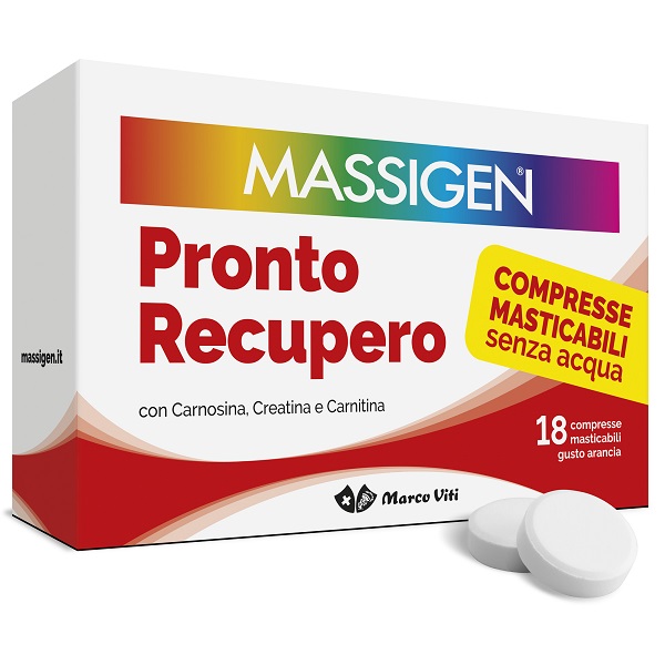 MASSIGEN PRONTO RECUPERO 18 COMPRESSE MASTICABILI - Gruppofarmastore.it