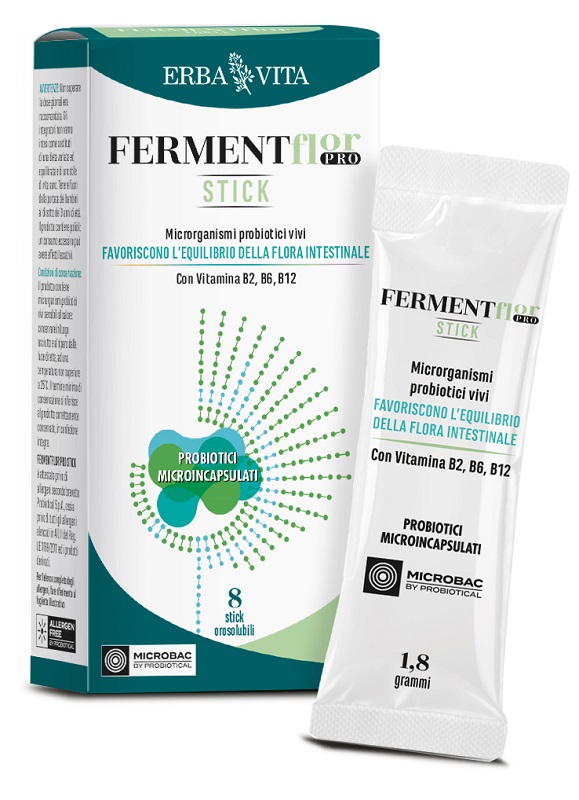 FERMENTFLOR PRO 8 STICK OROSOLUBILI DA 1,8 G - Gruppofarmastore.it