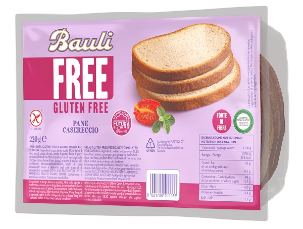 BAULI FREE PANE CASERECCIO 220 G - Gruppofarmastore.it