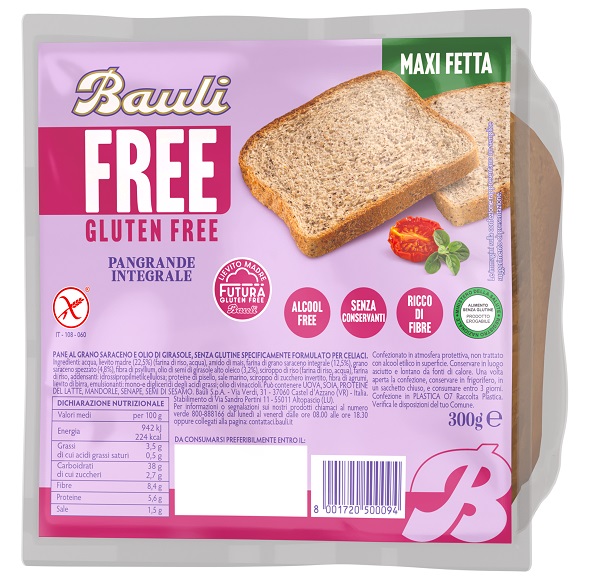 BAULI FREE PANGRANDE INTEGRALE 300 G - Gruppofarmastore.it