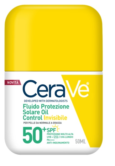 CERAVE FLUIDO PROTEZIONE SOLARE OIL CONTROL INVISIBILE SPF50+ 50 ML - Gruppofarmastore.it