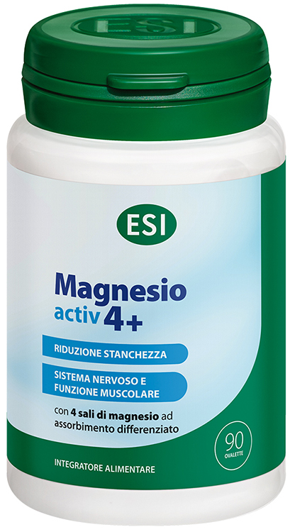 ESI MAGNESIO ACTIV 4+ 90 OVALETTE SENZA GLUTINE - Gruppofarmastore.it