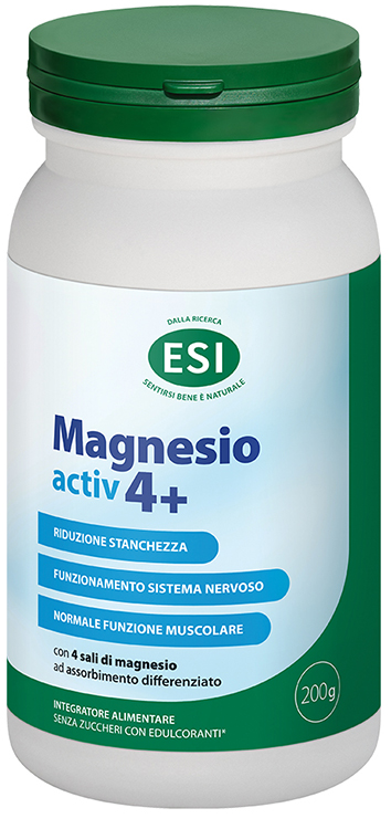 ESI MAGNESIO ACTIV 4+ 200 G SENZA GLUTINE - Gruppofarmastore.it